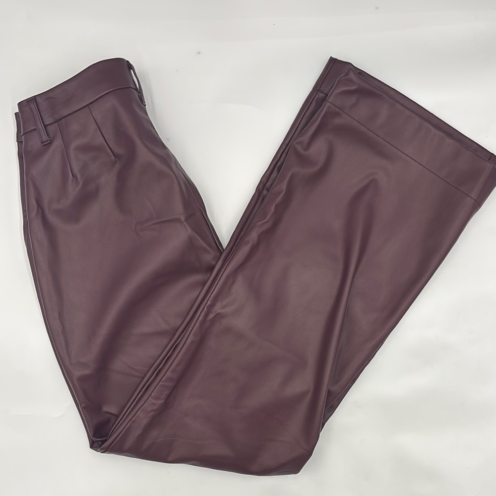 Steve Madden Vegan Leather Devon Pant in Cordovan